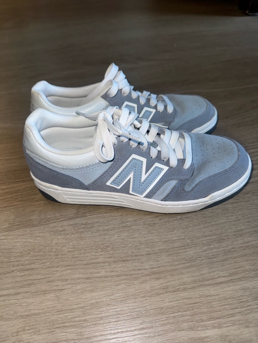 New Balance 480 
Blue and white colorway